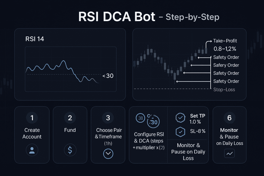 Bitget rsi dca bot step by step